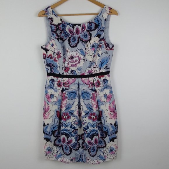 Adrianna Papell Dresses & Skirts - Adrianna Papell Floral Sleeveless Summer Dress